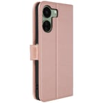 Avizar Case for Xiaomi Redmi 13C Card-holder Cover Video Stand Feature, Pink