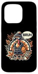 Coque pour iPhone 15 Pro Pinceau à dinde Funny Cool pour Thanksgiving, automne