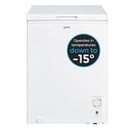 Freestanding Chest Freezer, 99 Litre, White, Igenix IG100