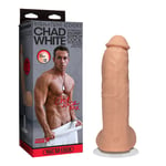 Doc Johnson Gode avec testicules Chad White 21,6 cm Signature Cocks