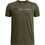 Under Armour Logo Sportstyle Wordmark T-skjorte Barn - Militærgrønn - str. 164 - 176