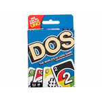 Mattel Games DOS, Jeu de 108 cartes avec boîte solide en métal colorée, 2 à 10 joueurs -individuellement ou par équipes, Jouet Enfant, Dès 7 ans, FRM36