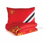 Manchester United FC Core Stripe Single Duvet Set - Home Decor