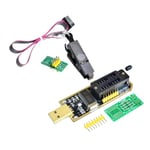 CH341A 24 25 Serie EEPROM Flash BIOS USB Programmer Modul + SOIC8 SOP8 Testklämma för EEPROM 93CXX