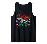 Christmas 2024 Cousin Crew Santa Hat Xmas Boys Girls Kids Tank Top