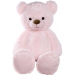 Nalle 80cm - mjukisdjur, rosa