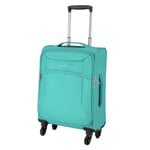 Featherstone 4 Wheel Soft Cabin-Size Suitcase - Turquoise Small