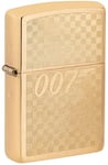 Zippo Textured James Bond 007™ Design Brushed Brass Pocket Lighter