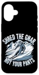 Coque pour iPhone 16 Shred The Gnar, Not Pants Ski de piste