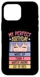 Coque pour iPhone 16 Pro Max My Perfect Birthday Wake Up Turn 7 Montre Anime Go To Bed