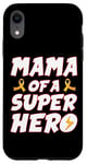 iPhone XR Childhood Cancer Mama Of A Superhero Family Ribbon Case