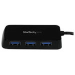 StarTech.com Bärbar SuperSpeed mini USB 3.0-hubb med 4 portar