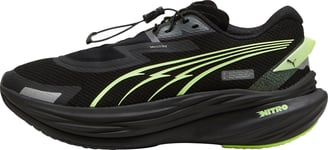 Puma Deviate Nitro 3 WTR+ Womens Running Shoes Black Cushioned Carbon Trainers