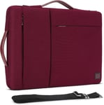 17.3 Pouces Imperméable Housse De Portable Protection Ordinateur Avec Poignée Sacoche Bandoulière Pour 17.3"" Lenovo Ideapad 300/Hp Probook 470/Dell Inspiron 17/Lenovo Legion Y730,Fuchsia