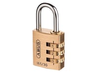 ABUS Combination Padlock 30mm Brass 165 Series - ABU16530C