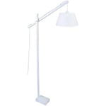 Lampadaires Tosel  lampadaire liseuse articulé bois blanc