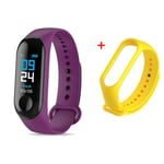 Montre Connectée M3 Pour Enfants,Écran De Document,Bracelet De Sport,Activité,Course À Pied,Suivi De La Fréquence Cardiaque,Connecté,Enfant - Type M3 And Strap24