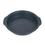 Russell Hobbs Round Baking Pan Cake Pie Tin 26cm Nightfall Stone Blue Marble