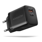 AXAGON ACU-PQ30 Ladegerät QC3.0, 4.0/AFC/FCP/PPS/Apple + PD USB-C, 30W - Schwarz