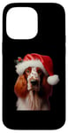 iPhone 14 Pro Max English Setter With Santa Hat Christmas Dog Owner Lover Mom Case