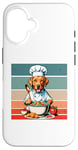 iPhone 16 Chef Dog cooking culinary playful kitchen chef's hat food Case