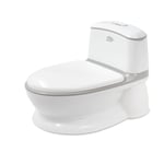 Interbaby - Pot blanc Baby WC Infantil - Avec chaîne lumineuse et sonore de vidange - Avec espace pour le porte-rouleau de papier toilette - Base antidérapante pour la sécurité de votre Bébé.