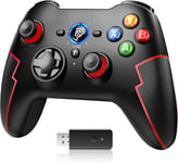 9013pro Manettes Pc Ps3 Sans Fil Rechargeable,Manette Switch Pro Bluetooth,Manette Pc Pour Téléphones Android Ios Iphone Ipad,Noir Rouge