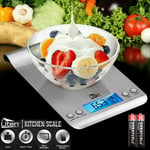 LCD Kitchen Scales Stainless Steel Electronic Food Weighing Scale with Alarm 5KG