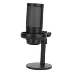 RGB Mic Wired Plastic Cardioid Condenser Mic With Base For Gaming Live Streaming