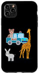 iPhone 11 Pro Max Yellow-Giraffe donkey-and-bear at the kids-zoo Case