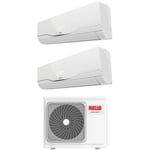 Riello - climatiseur dual split inverter aaria plus 9+18 series avec aaria multi 475 p r-32 wi-fi optional 9000+18000