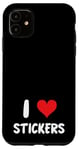 iPhone 11 I Love Stickers - Heart - Art Artist Journal Journaling Case