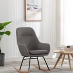 Vidaxl - Chaise à bascule Gris clair Tissu Gris clair