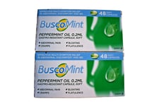 2 X 48 Buscopan Buscomint 0.2 ml Peppermint Oil, IBS Multi-Symptom Treatment.