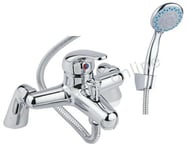 Chrome Modern Bathroom Taps Bath Filler Shower Mixer Tap With Hand Held