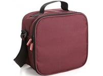 Tatay Sac Isotherme Repas, Capacité 3 L, Avec 4 Boîtes Hermetiques en Plastique (2 x 0,5 L, 2 x 0,2 L) Sans BPA, Bordeaux. Mesure 22,5 x 10 x 22 cm