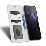 Oppo Reno 8 Pro Plus 5g Premium Pu-nahkainen Flip Folio -kotelo, jossa korttipaikat magneettisesti suljettava kansi