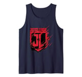 Justice League Movie JL Badge Paint Streak Tank Top