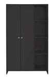 Argos Home Seville 2 Door Open Shelf Wardrobe - Anthracite