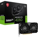 Carte Graphique MSI GeForce RTX™ 4060 VENTUS 2X NOIR 8G OC Noir