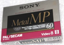 Cassette video 8 mm P5 - 60 min camescope pal secam METAL Sony MP (Lp 120)