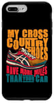 Coque pour iPhone 7 Plus/8 Plus Mes chaussures de cross-country ont plus de milles pour