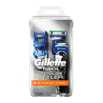 Gillette Fusion 3 in 1 Shaving Razor, Edging Blade Proglide Styler Beard Trimmer