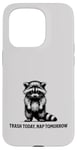 iPhone 15 Pro Raccoon Funny Sarcasm and Humor Trash Today Nap Tomorrow Case