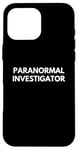 Coque pour iPhone 16 Pro Max Enquêteur paranormal de chasse aux fantômes d'Halloween