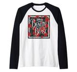 Disney Beauty & The Beast Rose Patterned Box Manche Raglan