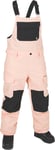 Volcom Women's Creston 3D Stretch Bib Overalls Coral Haze, M