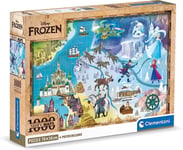 CLEMENTONI - Puzzle avec poster Disney maps La reine des neiges – 1000 pièces...