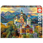 Educa - Puzzle de 1000 pièces pour Adultes | Château de Neuschwanstein ´Dream City Art´. Mesure: 68 x 48 cm. Contient Environ de la Colle Fix Puzzle. À partir de 14 Ans (19933)