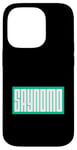 Coque pour iPhone 14 Pro Sarcelle Aqua Saynomo (Say No More) Bleu sarcelle Aqua Graphic